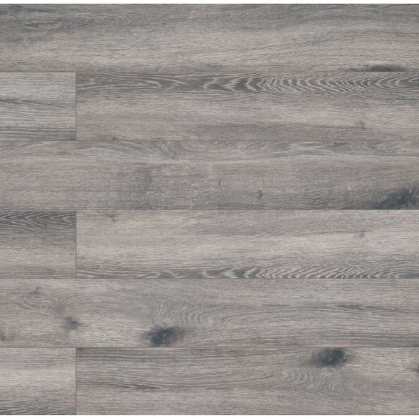 Antoni Gris 6 In. X 36 In. Glazed Porcelain Floor And Wall Tile, 9PK